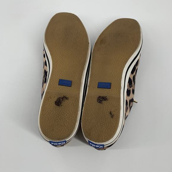 Kate Spade NY x Keds Cheetah Print Tennis Shoes 11 Womens Brown Black Sneakers - Picture 8 of 10